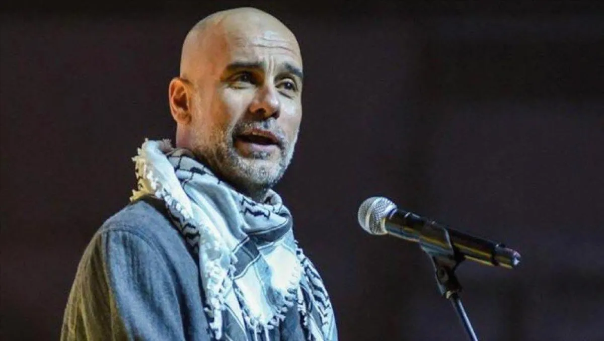 غوارديولا يهاجم صمت العالم تجاه فلسطين