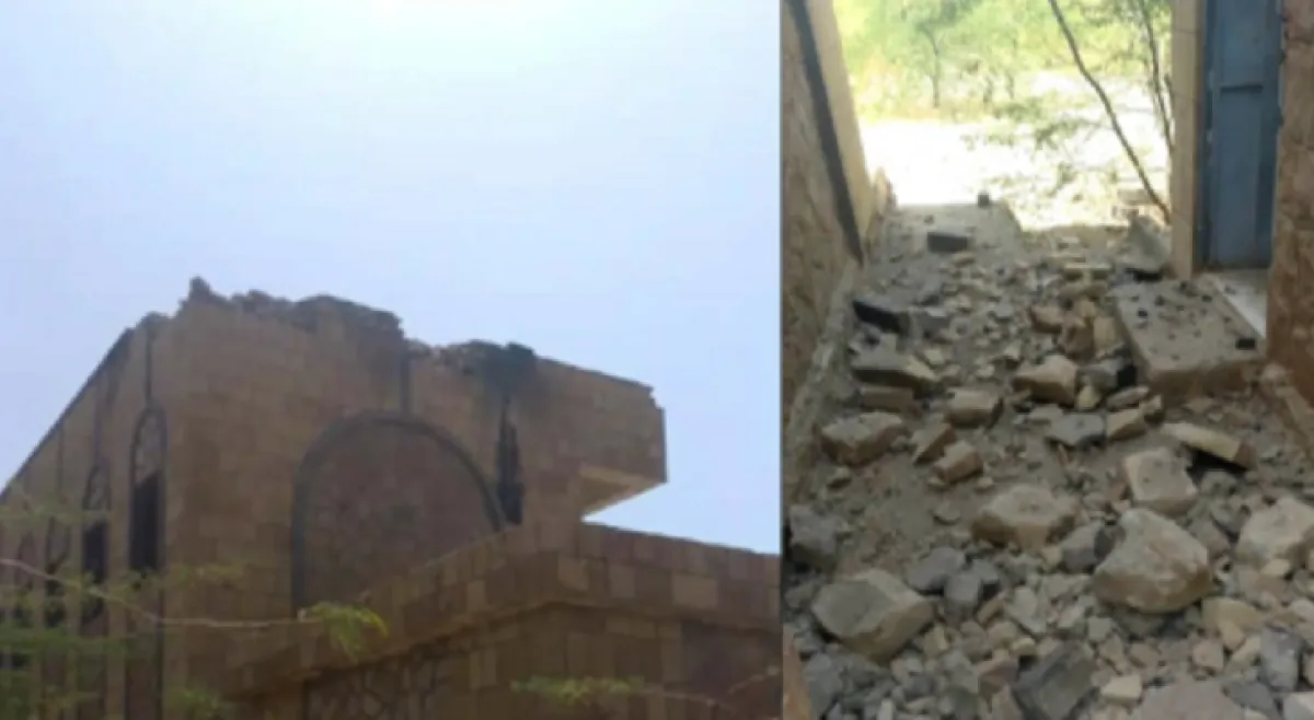 قوات صنعاء تقصف قرى سكنية في مقبنة غربي تعز وتضرر مدرسة