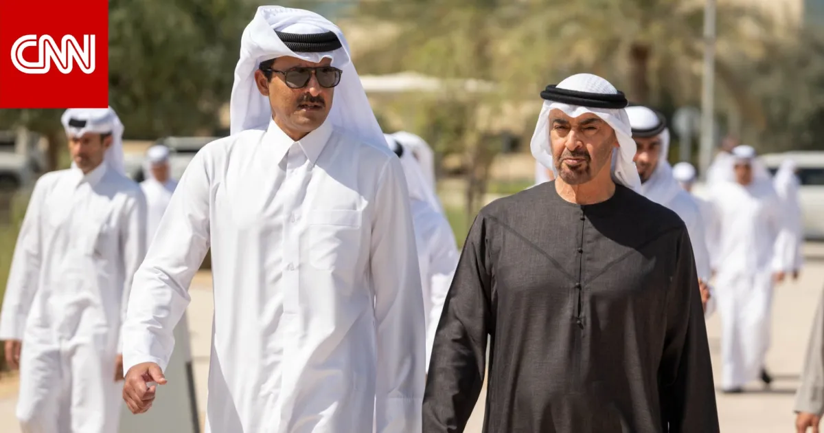 محمد بن زايد وتميم بن حمد يؤكدان ضرورة وقف التصعيد العسكري