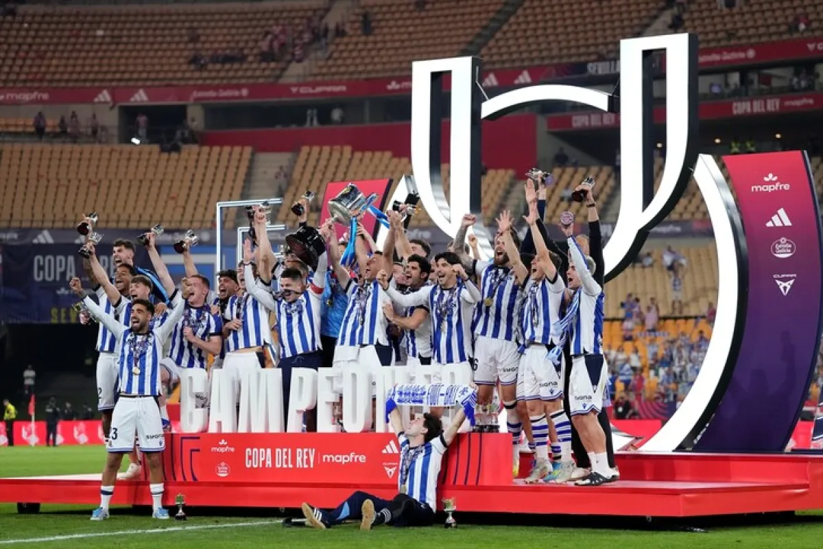 ريال سوسيداد يتوج بكأس ملك إسبانيا للمرة الرابعة في تاريخه