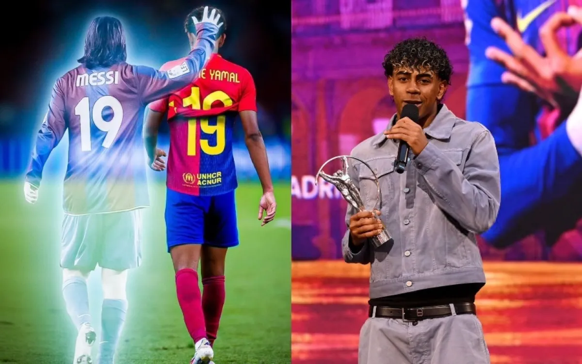 لامين جمال يغازل تاريخ ميسي من قلب مدريد