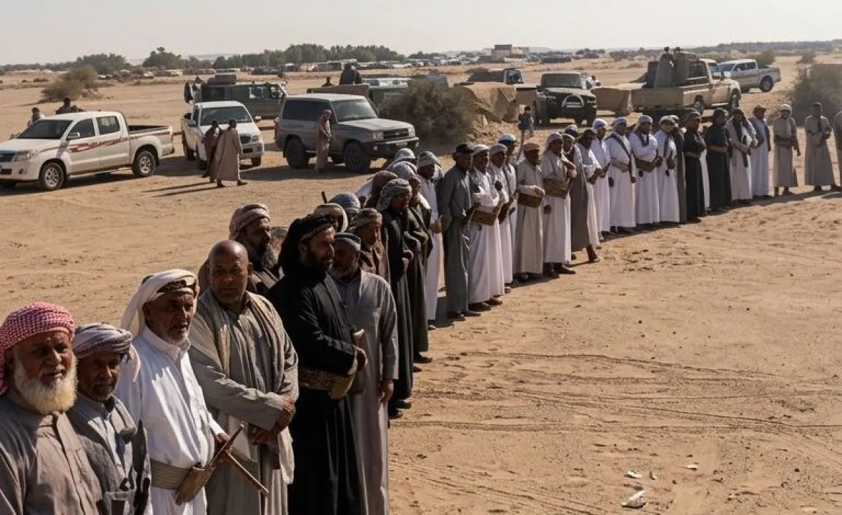 قبائل بكيل تحتشد في اليتمة وتمنح الحوثيين مهلة أخيرة للإفراج عن الشيخ الحزمي