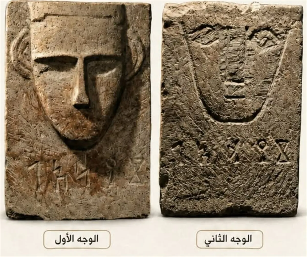 عرض شاهد قبر يمني أثري نادر في مزاد بأمريكي