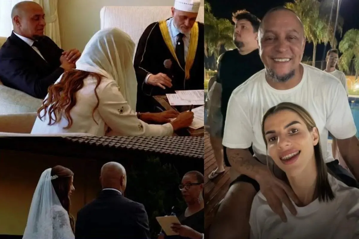 زواج نجم كرة القدم البرازيلية روبرتو كارلوس من سيدة أعمال مغربية
