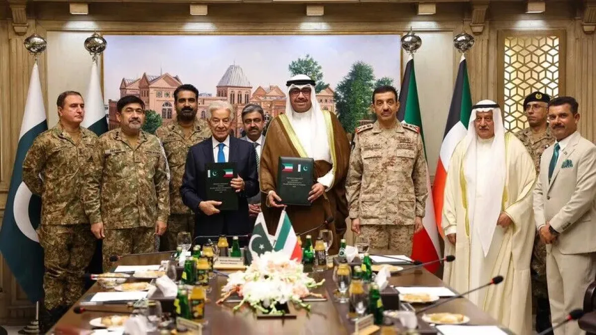 الكويت وباكستان توقعان اتفاقية للدفاع والتعاون العسكري المشترك